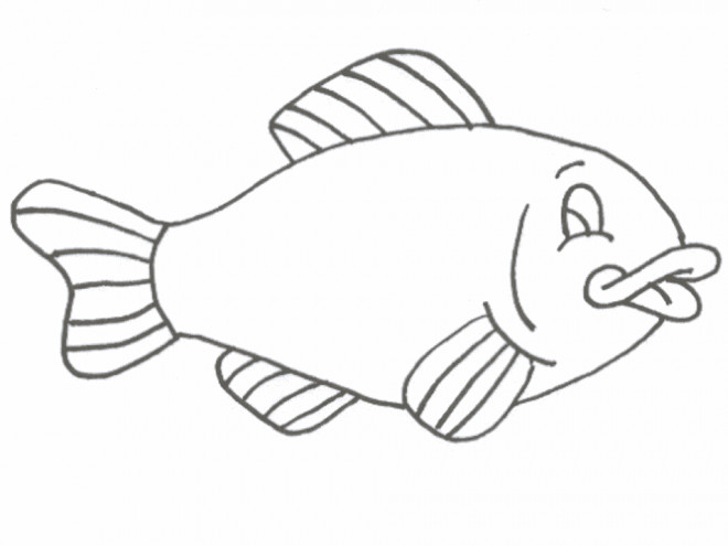 Coloriage Poisson En Noir Et Blanc Dessin Gratuit à Imprimer