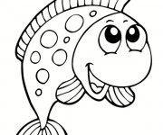 Coloriage et dessins gratuit Un beau Poisson à imprimer