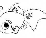 Coloriage et dessins gratuit Un petit Poisson à imprimer