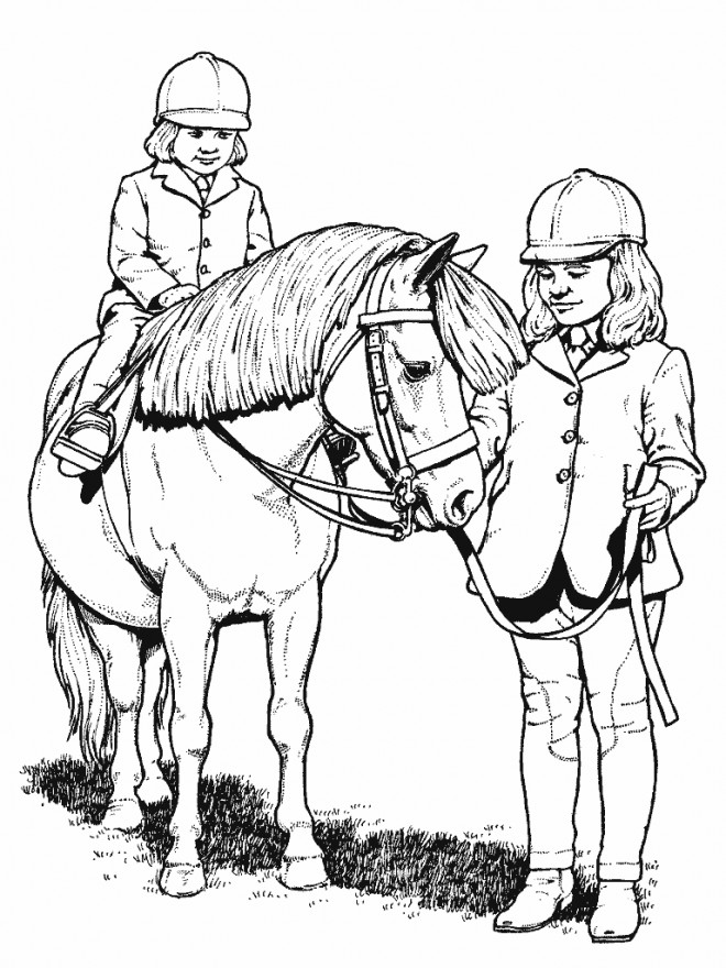 Coloriage Poney gratuit à imprimer