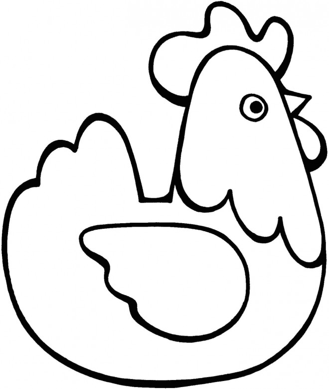 Coloriage Poule 20 Dessin Gratuit à Imprimer