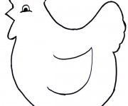 Coloriage Poule 26