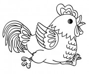 Coloriage Poule 30