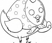 Coloriage Poule 32