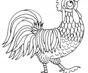 Coloriage Poule 38