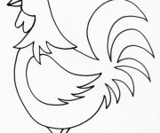 Coloriage Beau Poulet