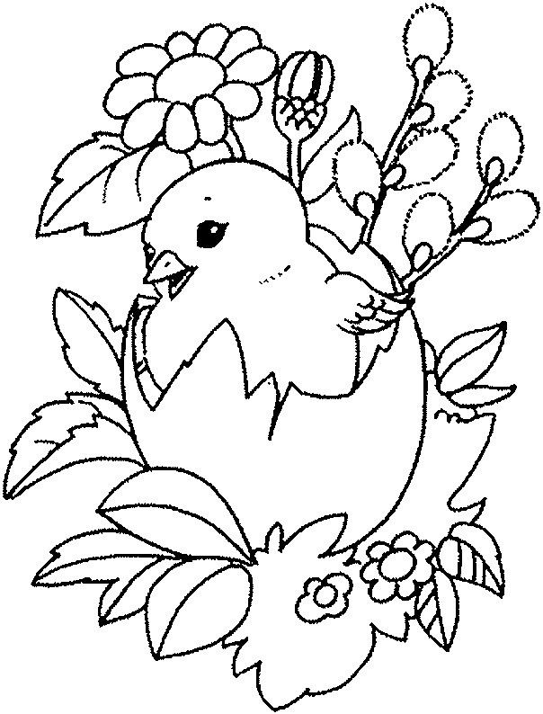 Coloriage Poussin Trop Mignon Dessin Gratuit à Imprimer