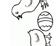 Coloriage Poussins pour enfant