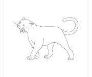 Coloriage et dessins gratuit Puma facile imprimable à imprimer