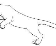 Coloriage Puma qui saute