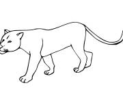 Coloriage Puma  simple