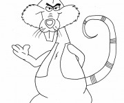 Coloriage Rat méchant