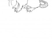 Coloriage et dessins gratuit Rat stylisé à imprimer