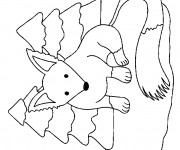 Coloriage Renard gratuit à imprimer liste 20 à 40