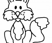 Coloriage et dessins gratuit Renard rigolo à imprimer