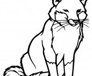 Coloriage et dessins gratuit Renard vecteur à imprimer