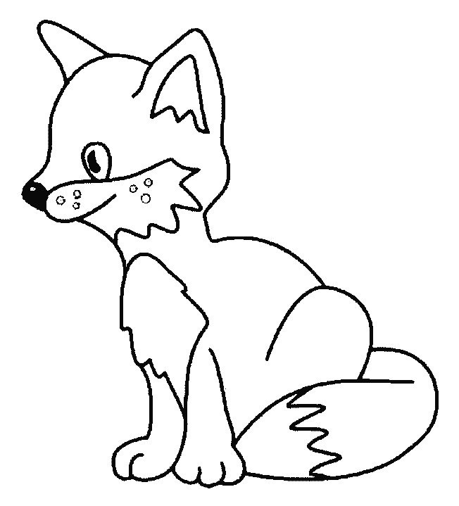 Coloriage Renard gratuit à imprimer