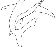 Coloriage Requin facile