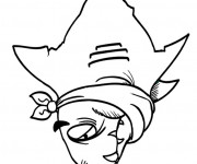 Coloriage Requin malade