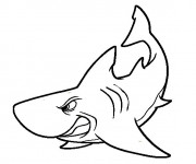 Coloriage Requin nerveux