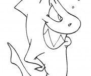 Coloriage Requin rigolo