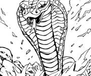 Coloriage Bataille de Serpent