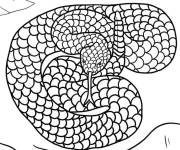 Coloriage B&eacute;b&eacute; serpent &agrave; sonnette venimeux