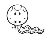 Coloriage B&eacute;b&eacute; serpent en maternelle
