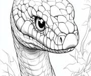 Coloriage camouflage de serpent