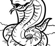 Coloriage Cobra a l'air cool