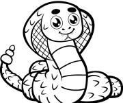 Coloriage Cobra d'amour