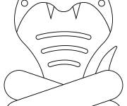 Coloriage Cobra &eacute;moji
