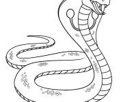 Coloriage Cobra heureuse