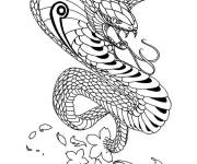 Coloriage Cobra sauvage