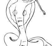 Coloriage Cobra trop grande