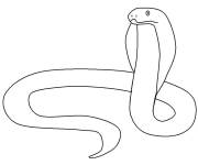 Coloriage et dessins gratuit Contour du serpent à imprimer