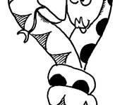 Coloriage Couple Serpents amoureux