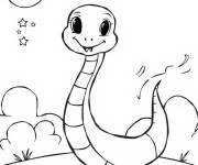 Coloriage Danse de Serpent