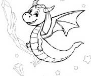 Coloriage Dragon Serpent souriant