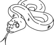 Coloriage Facile serpent