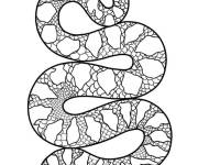 Coloriage Grand serpent python