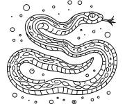 Coloriage Long serpent en ligne