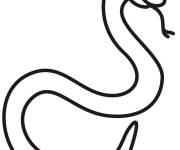 Coloriage et dessins gratuit Petit serpent pour enfants à imprimer