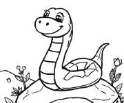 Coloriage Rocher de serpent
