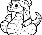 Coloriage Serpent &agrave; Kufia