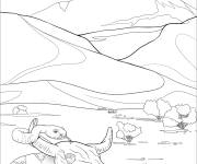 Coloriage Serpent &agrave; sonnette de desert r&eacute;aliste