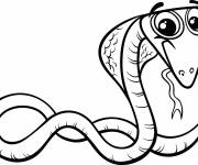 Coloriage Serpent Alpha