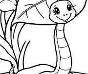 Coloriage Serpent amus&eacute;