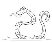 Coloriage Serpent charmant