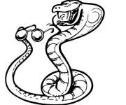 Coloriage Serpent chic
